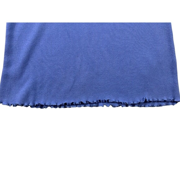 Zena Y2K Ribbed Knit Lace Trim Tank  Women's S  Purple Cami  Fairycore Layering - Picture 3 of 7